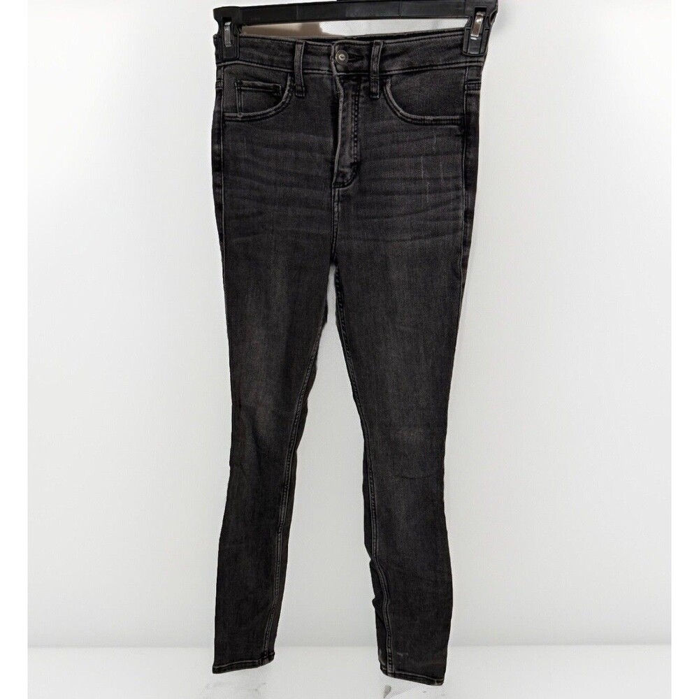 Hollister Black Size: 4 26 Curvy High Rise‎ Super Skinny Denim Jeans